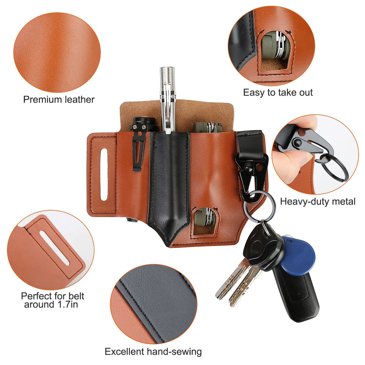 Leather Multi-Tool Belt Sheath