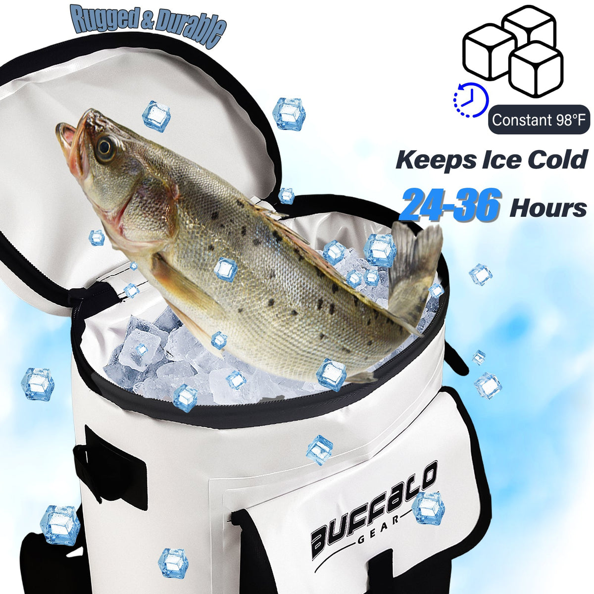 Fish Cooler Backpack (31 qt)