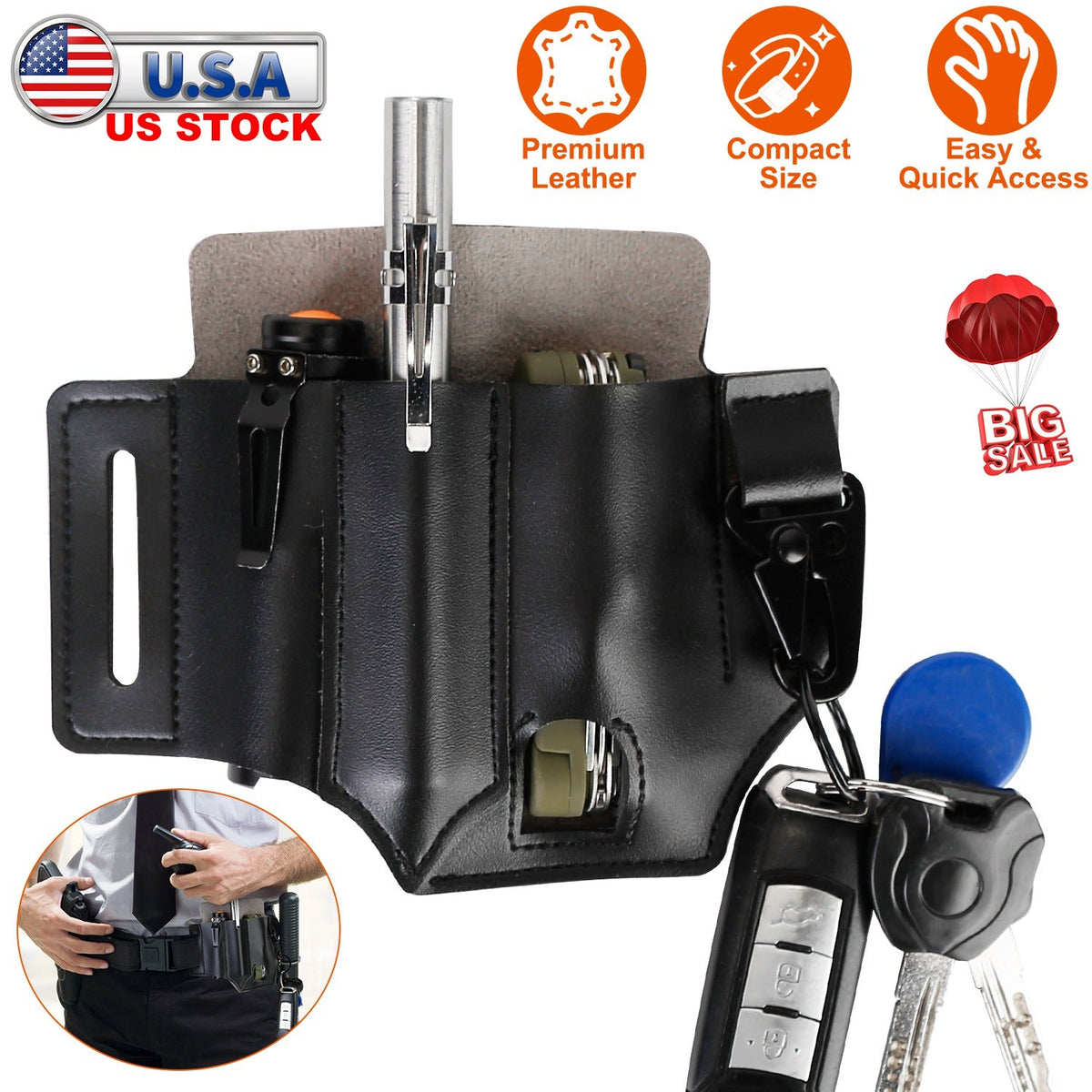 Leather Multi-Tool Belt Sheath