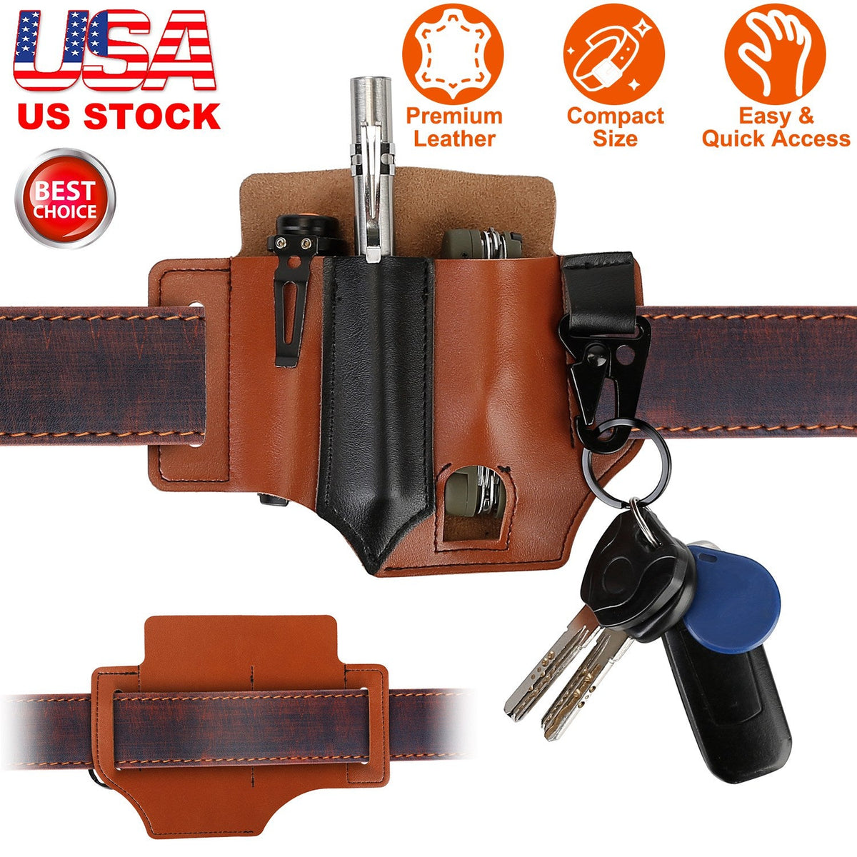 Leather Multi-Tool Belt Sheath