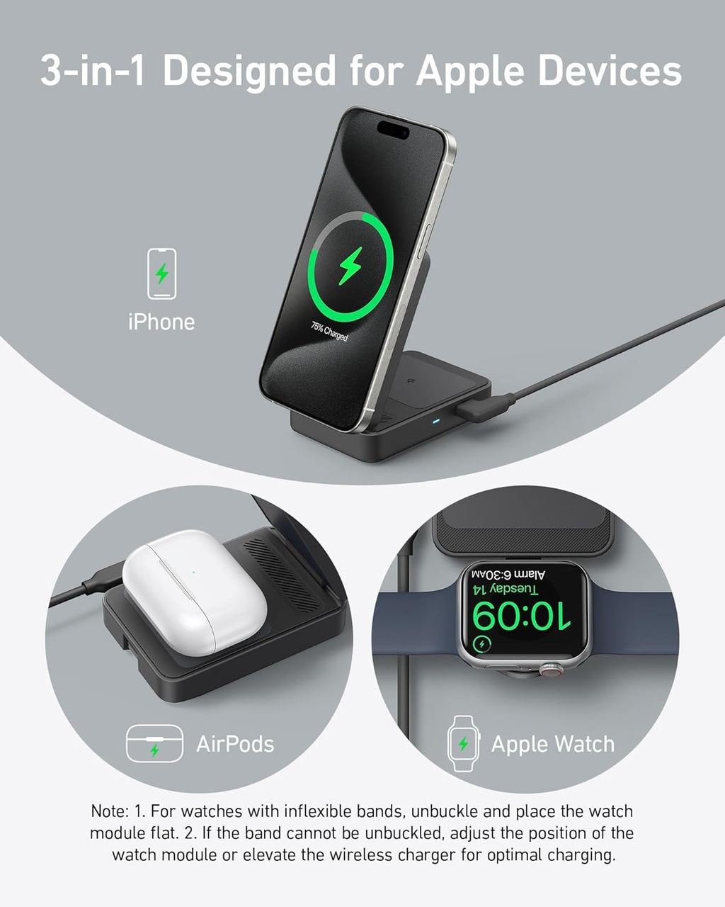 Anker 3-in-1 Wireless Charging Station