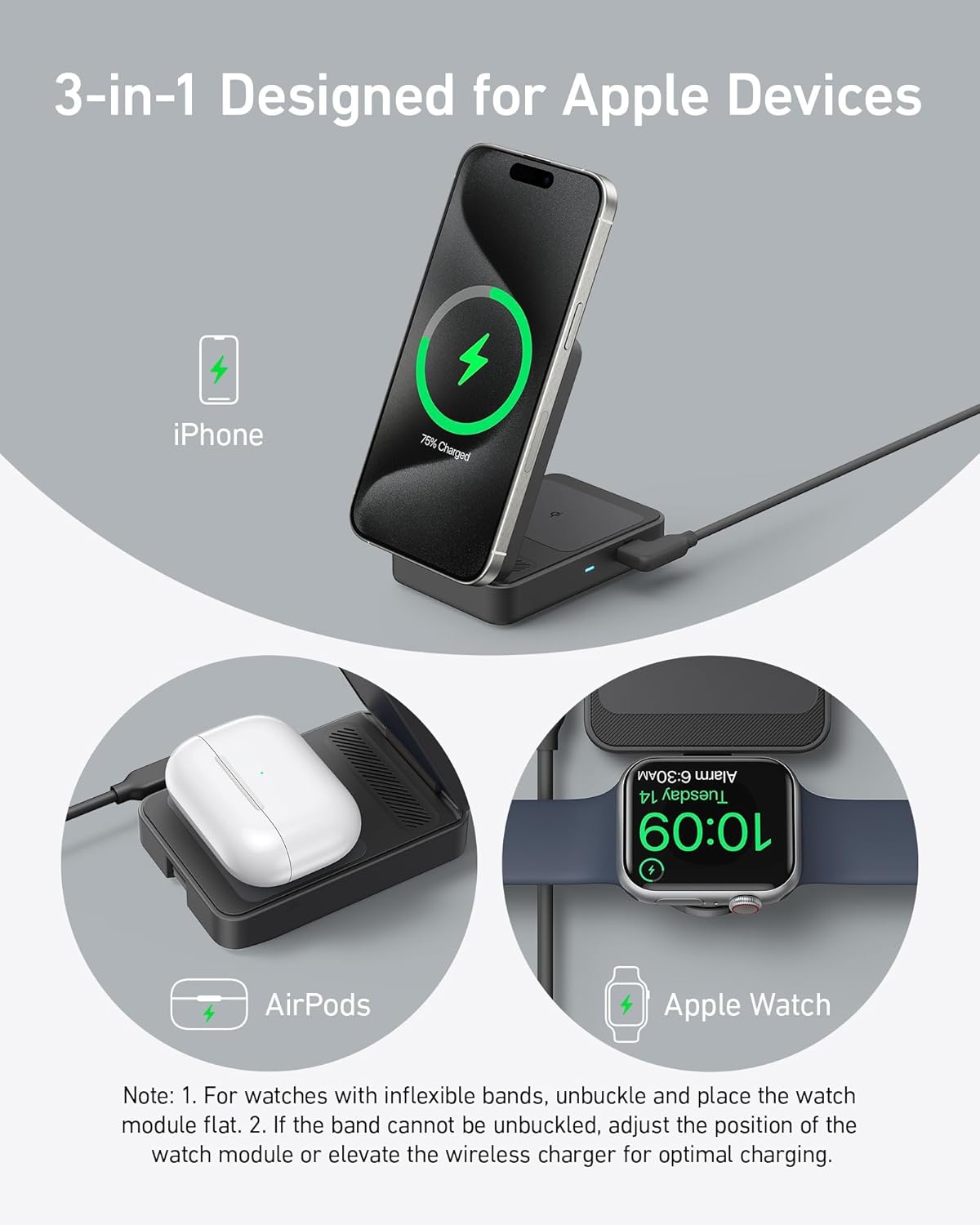Anker 3-in-1 Wireless Charging Station