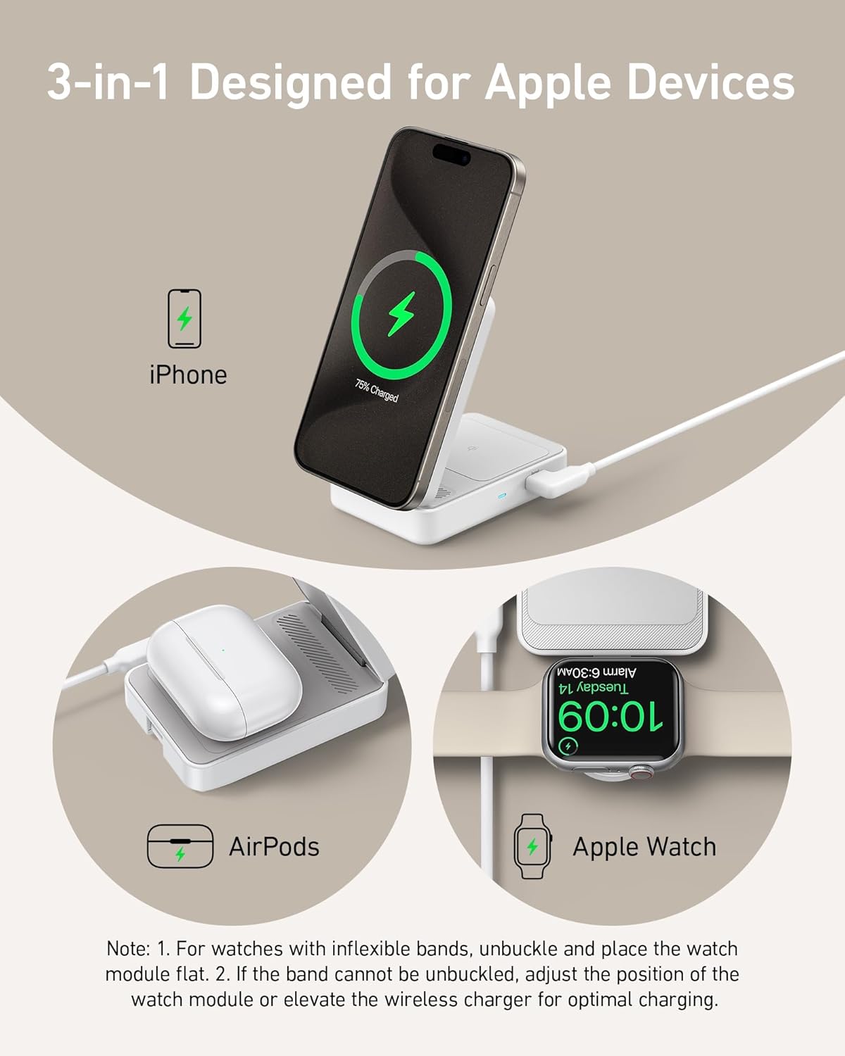 Anker 3-in-1 Wireless Charging Station