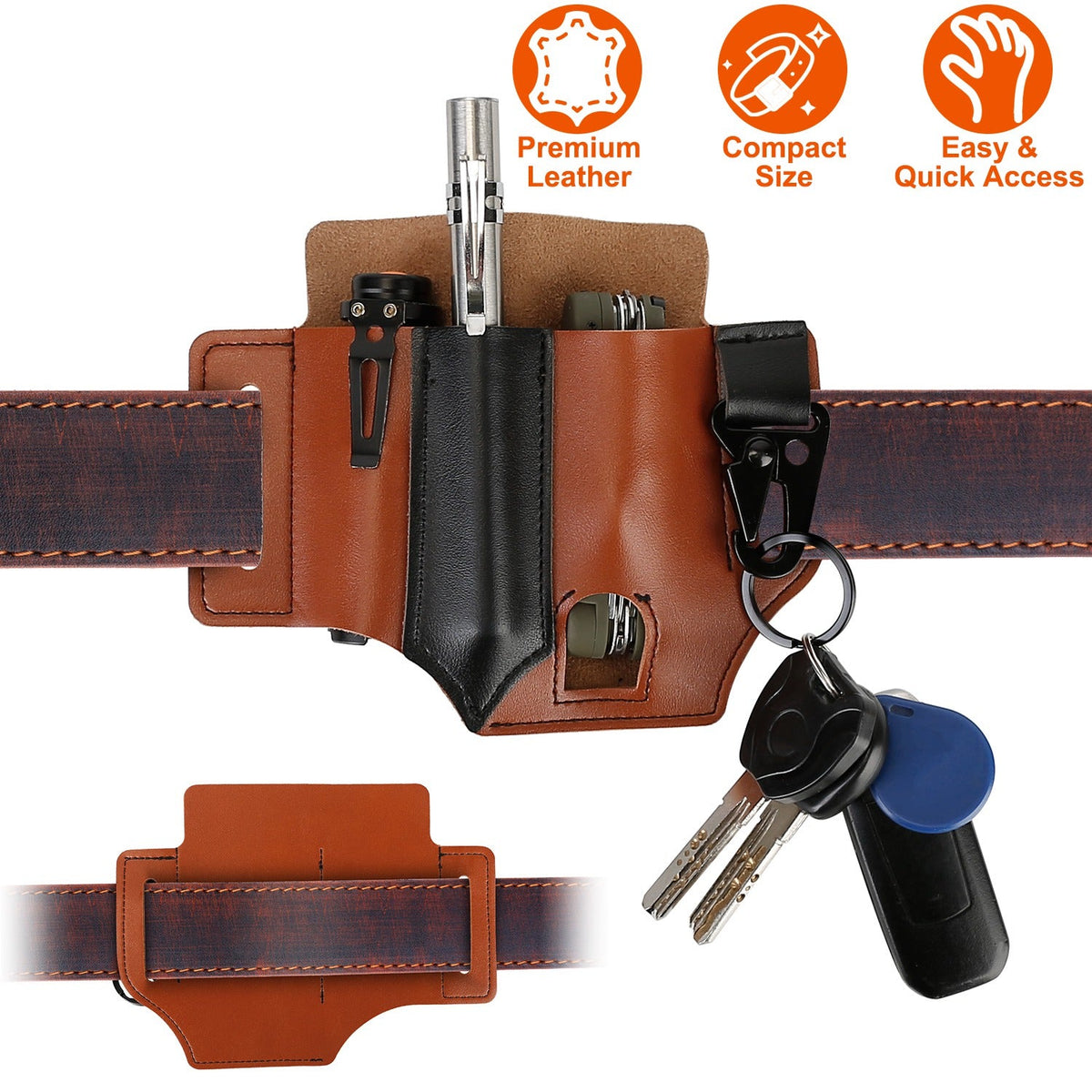 Leather Multi-Tool Belt Sheath