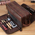 Leather Toiletry Bag (Dopp Kit) – Optional Monogram
