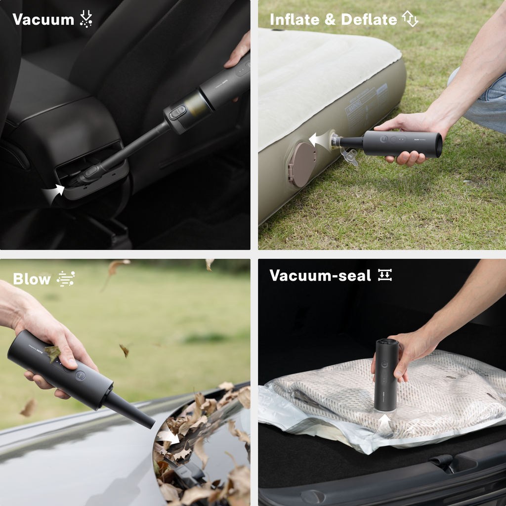 HOTO Car Air Duster & Mini Vacuum