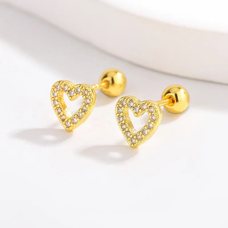 Heart Stud Earrings