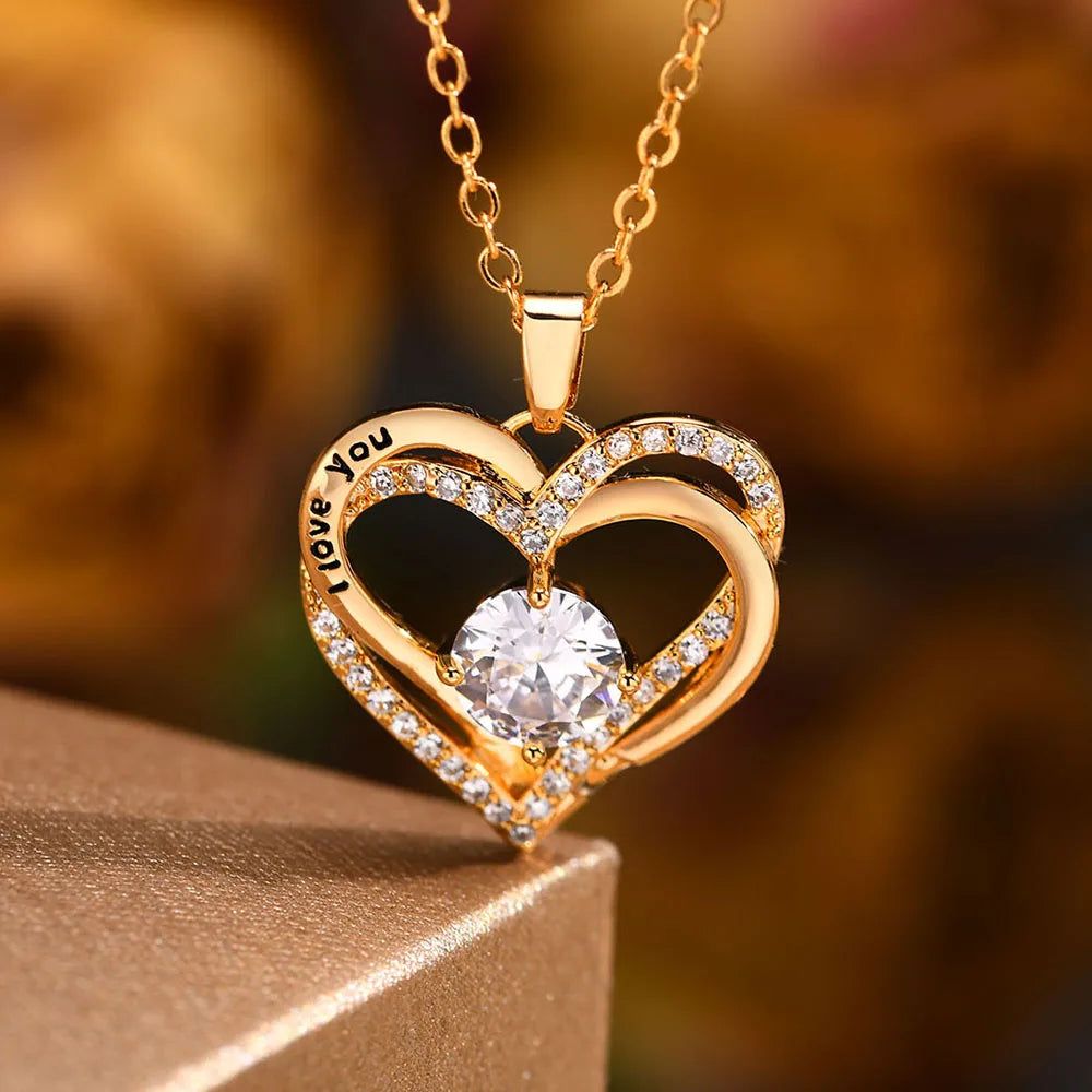 Heart Birthstone Necklace