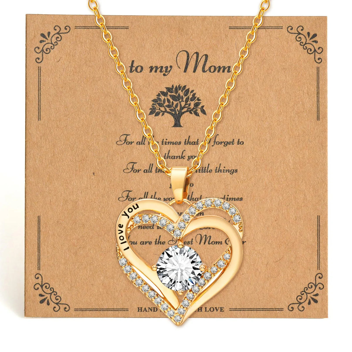 Heart Birthstone Necklace