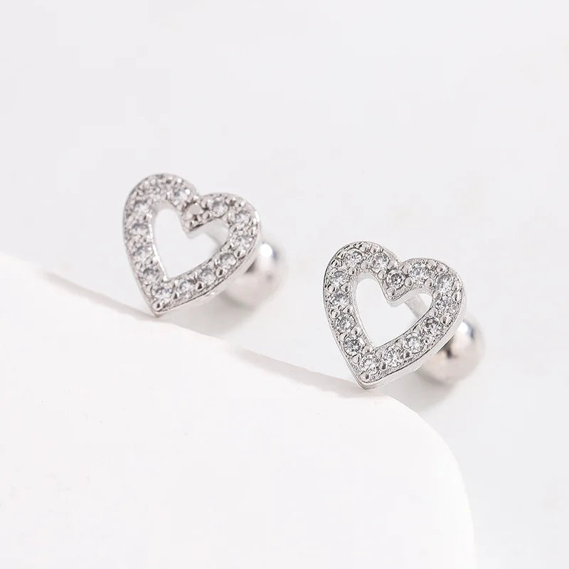 Heart Stud Earrings