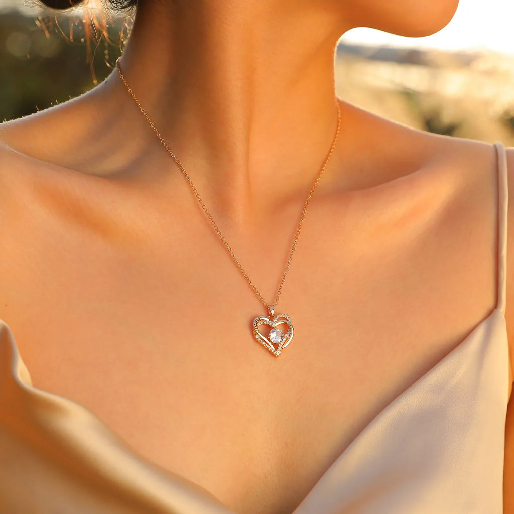 Heart Birthstone Necklace