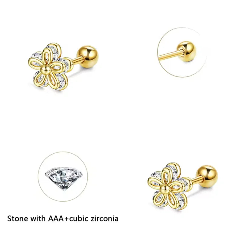 Heart Stud Earrings