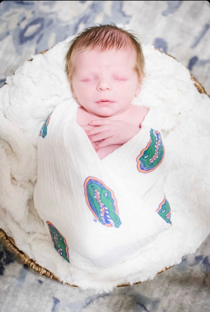 Florida Gators Baby Swaddle Blanket