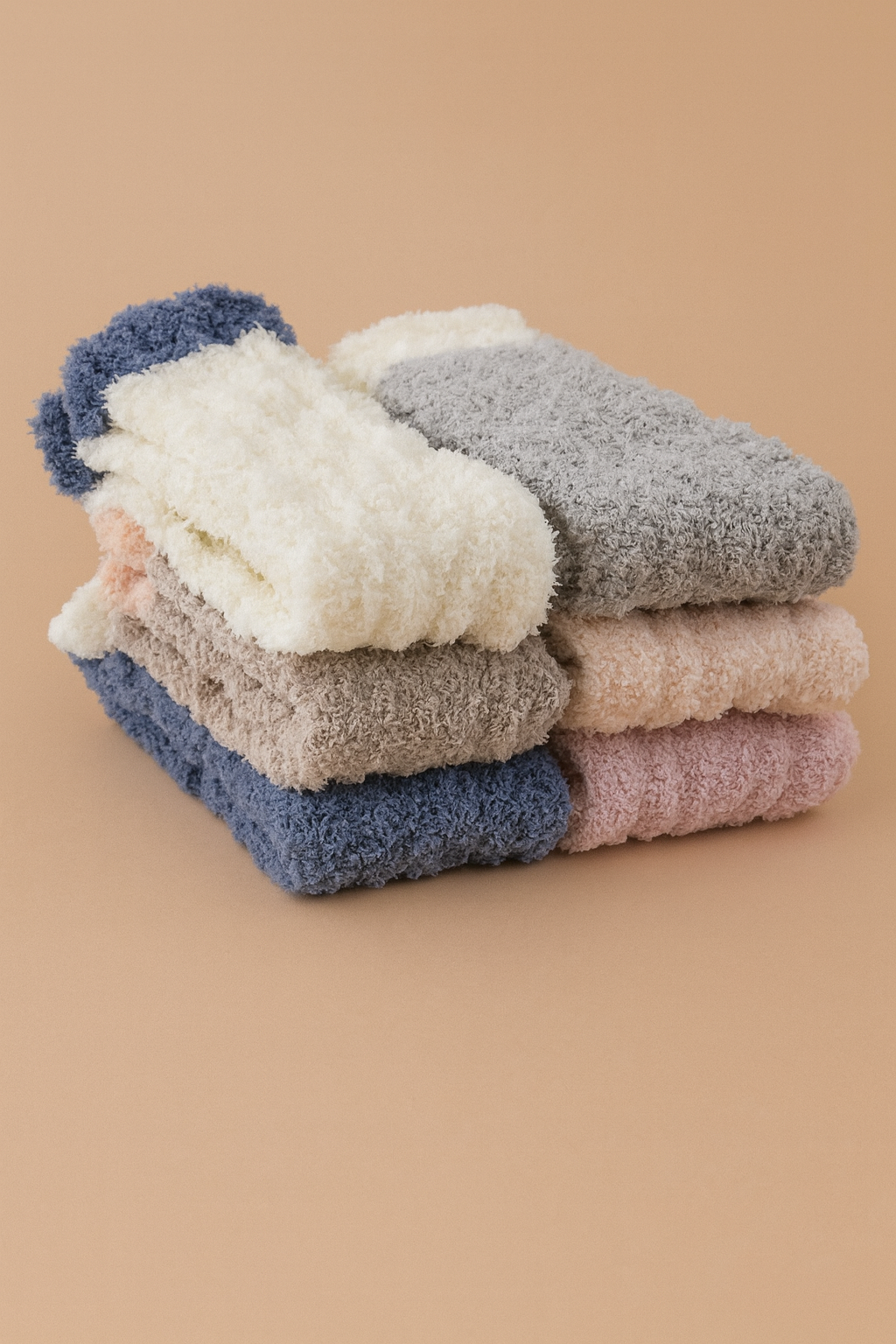 Fuzzy Slipper Socks (6-Pack)