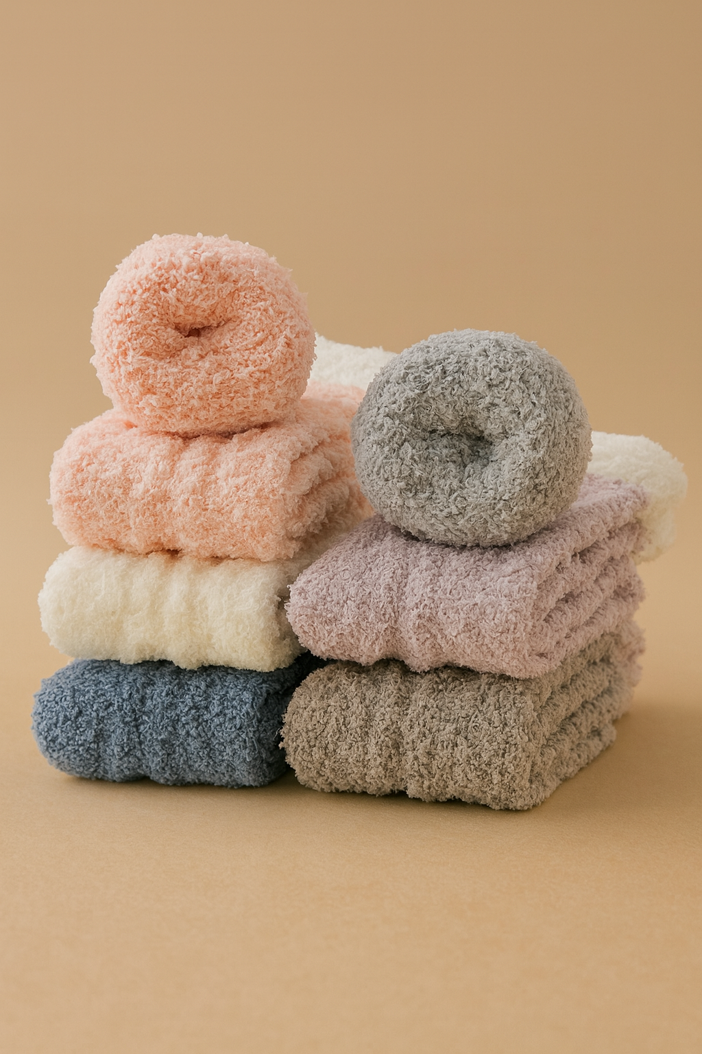 Fuzzy Slipper Socks (6-Pack)