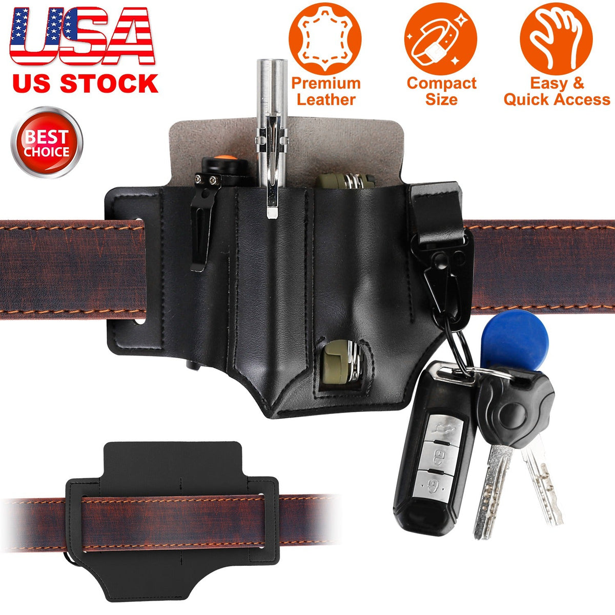 Leather Multi-Tool Belt Sheath