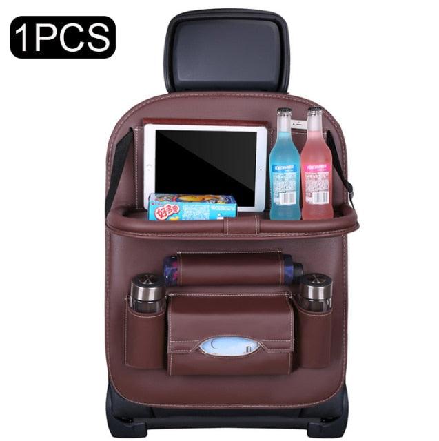 Backseat Car Organizer with Tablet Holder & Tray