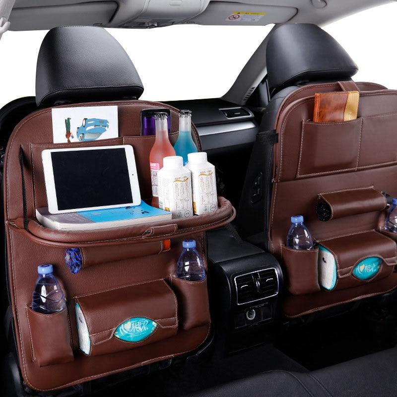 Backseat Car Organizer with Tablet Holder & Tray