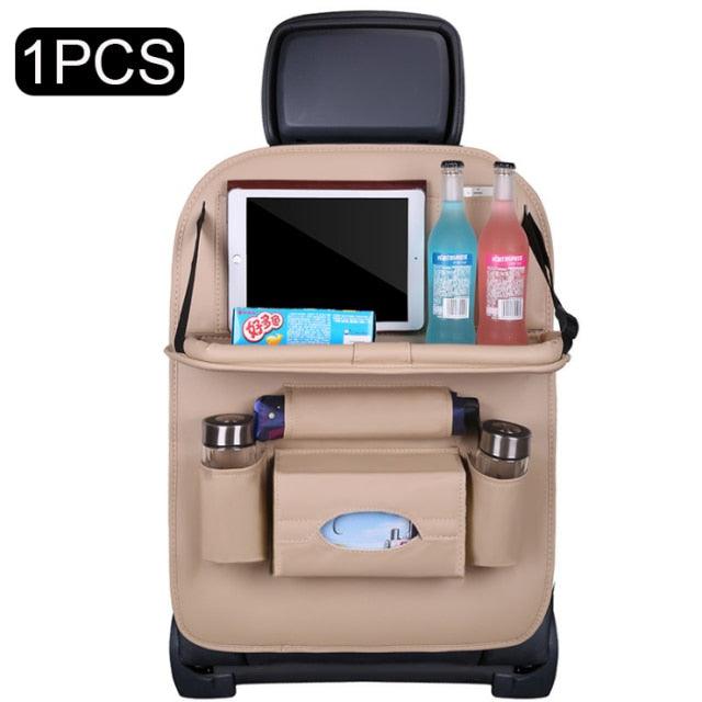 Backseat Car Organizer with Tablet Holder & Tray