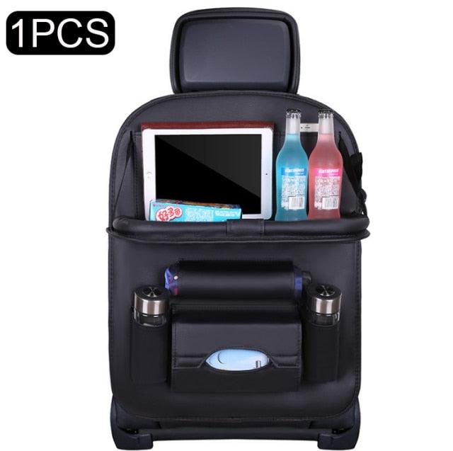 Backseat Car Organizer with Tablet Holder & Tray
