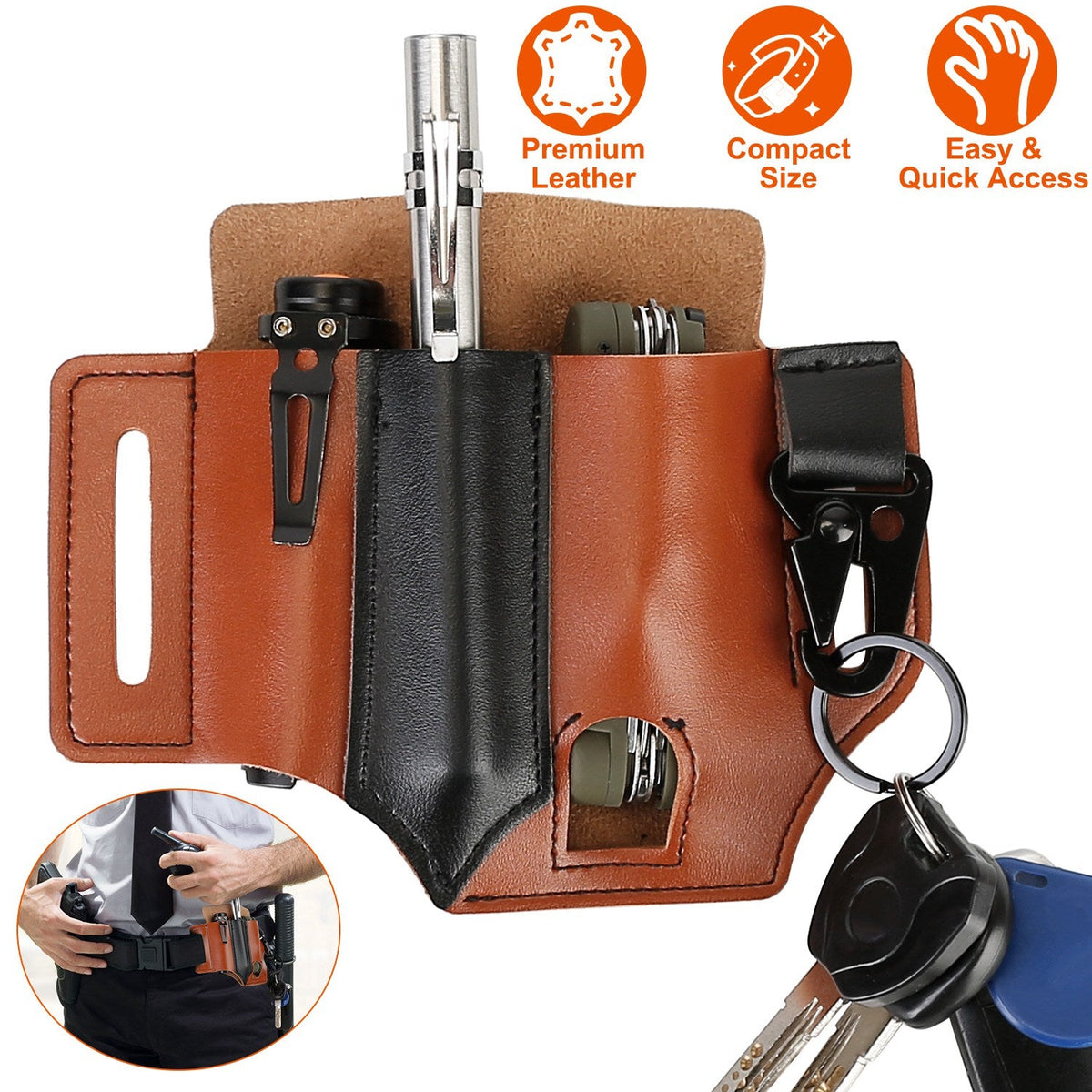 Leather Multi-Tool Belt Sheath