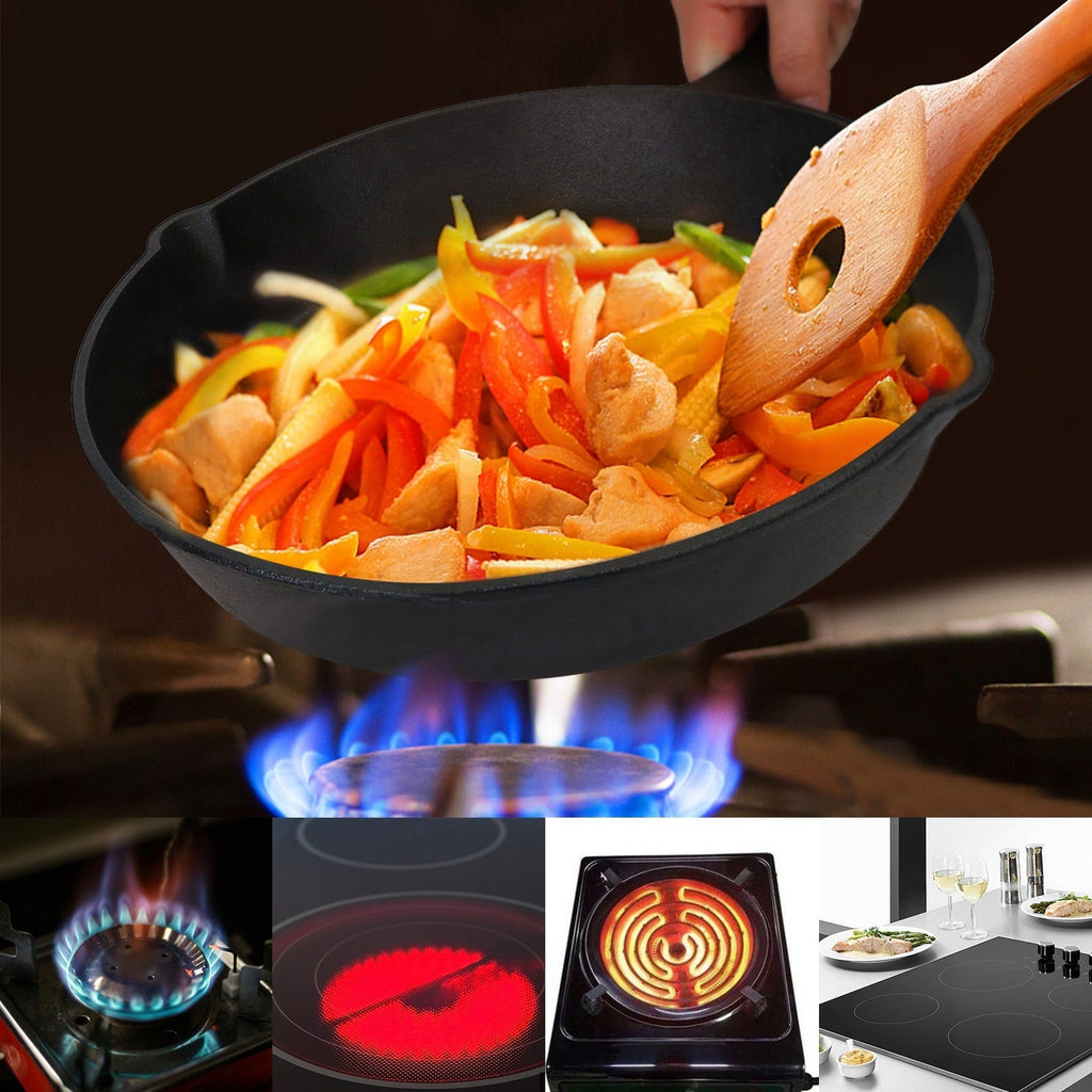 Cast Iron Skillet Set (6", 8" & 10")