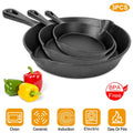 Cast Iron Skillet Set (6", 8" & 10")